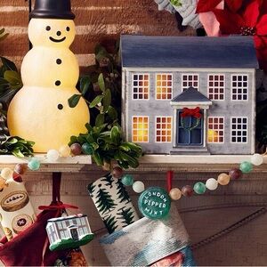 Christmas Metal House Card Vintage Box - John Derian for Target